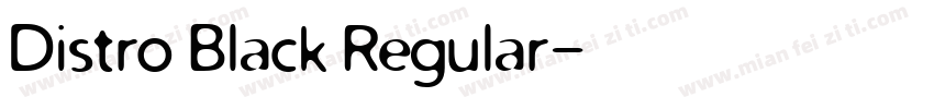 Distro Black Regular字体转换